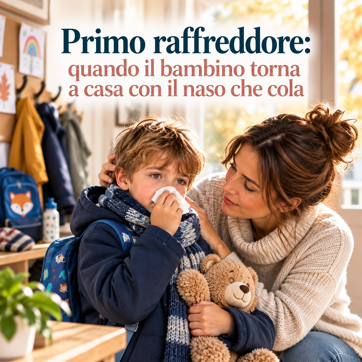 Primo raffreddore: quando il bambino torna a casa con il naso che cola
 - Farmacia Angelo Greco